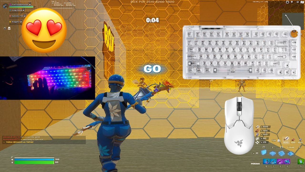 KiiBoom 81 ASMR😍 Box PvP📦 Fortnite Satisfying Keyboard 360 FPS Smooth 4K😴
