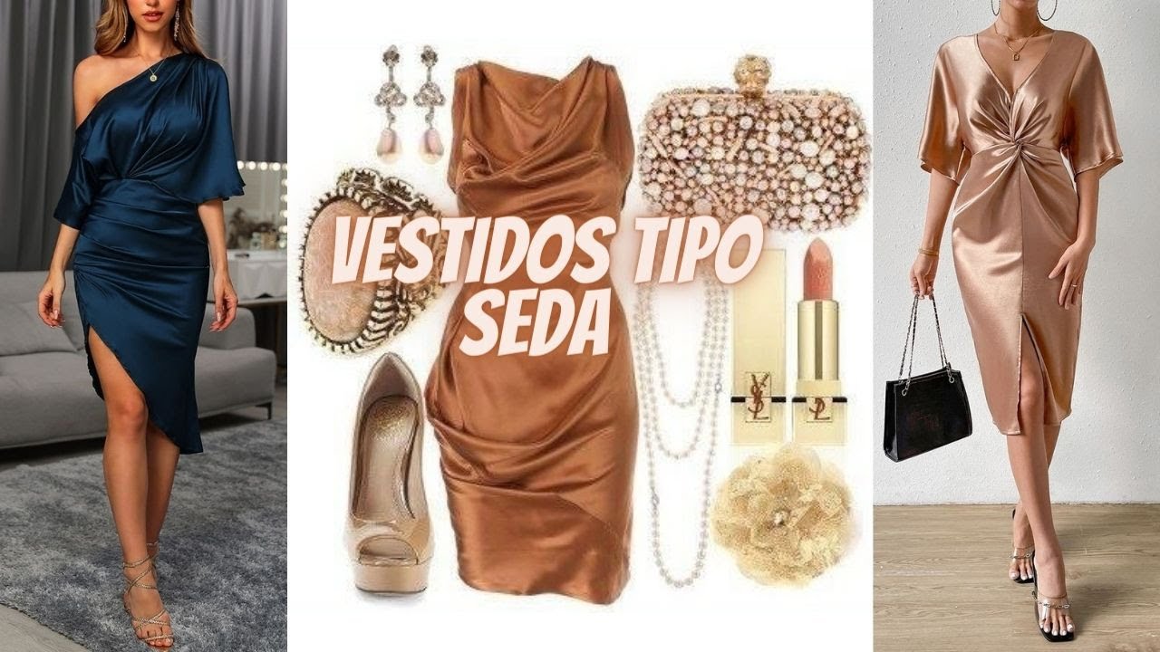 VESTIDOS TIPO SEDA LOOKS PARA DIFERENTES EVENTOS💫💥SILK TYPE DRESSES LOOKS FOR DIFFERENT EVENTS💯