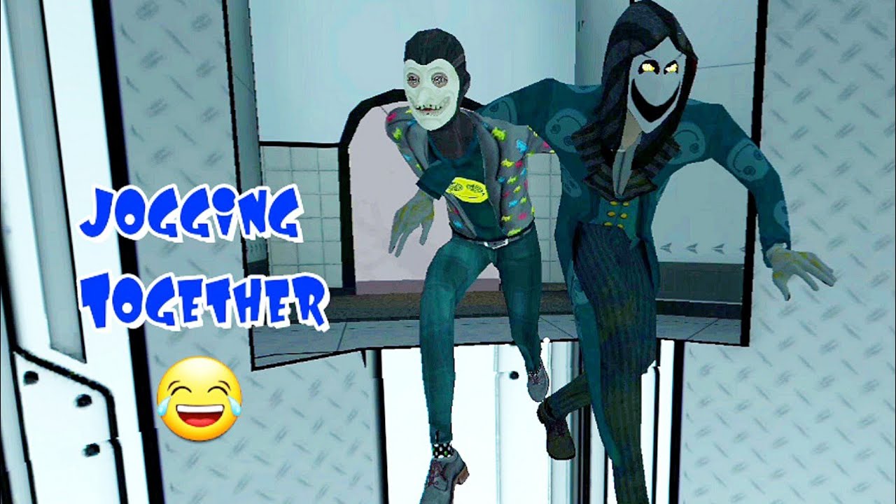 Hunter And Boss Are Jogging Together In Air In Smiling X Corp 2