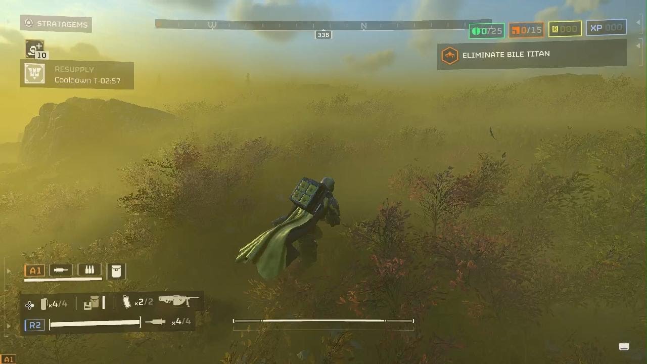 HELLDIVERS 2 | G-4 Gas grenade vs Bug Breach