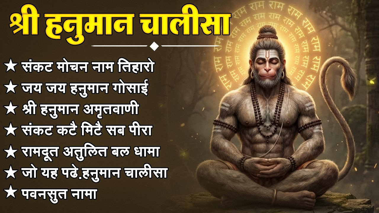 श्री हनुमान चालीसा 🌺🙏 shree hanuman chalisa original video 🙏🌺 gulshan kumar hariharan full hd