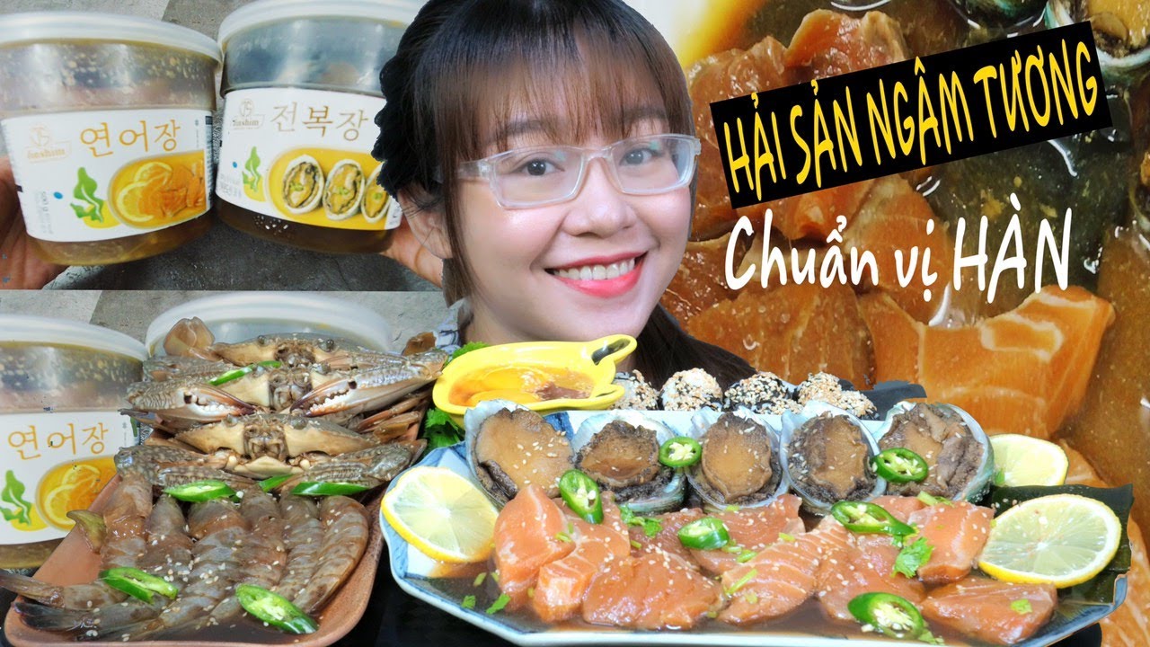 LINH ĂN ĐI | TRẢI NGHIỆM HẢI SẢN NGÂM TƯƠNG ĐÓNG HỘP CỦA HÀN QUỐC | LIBI TV