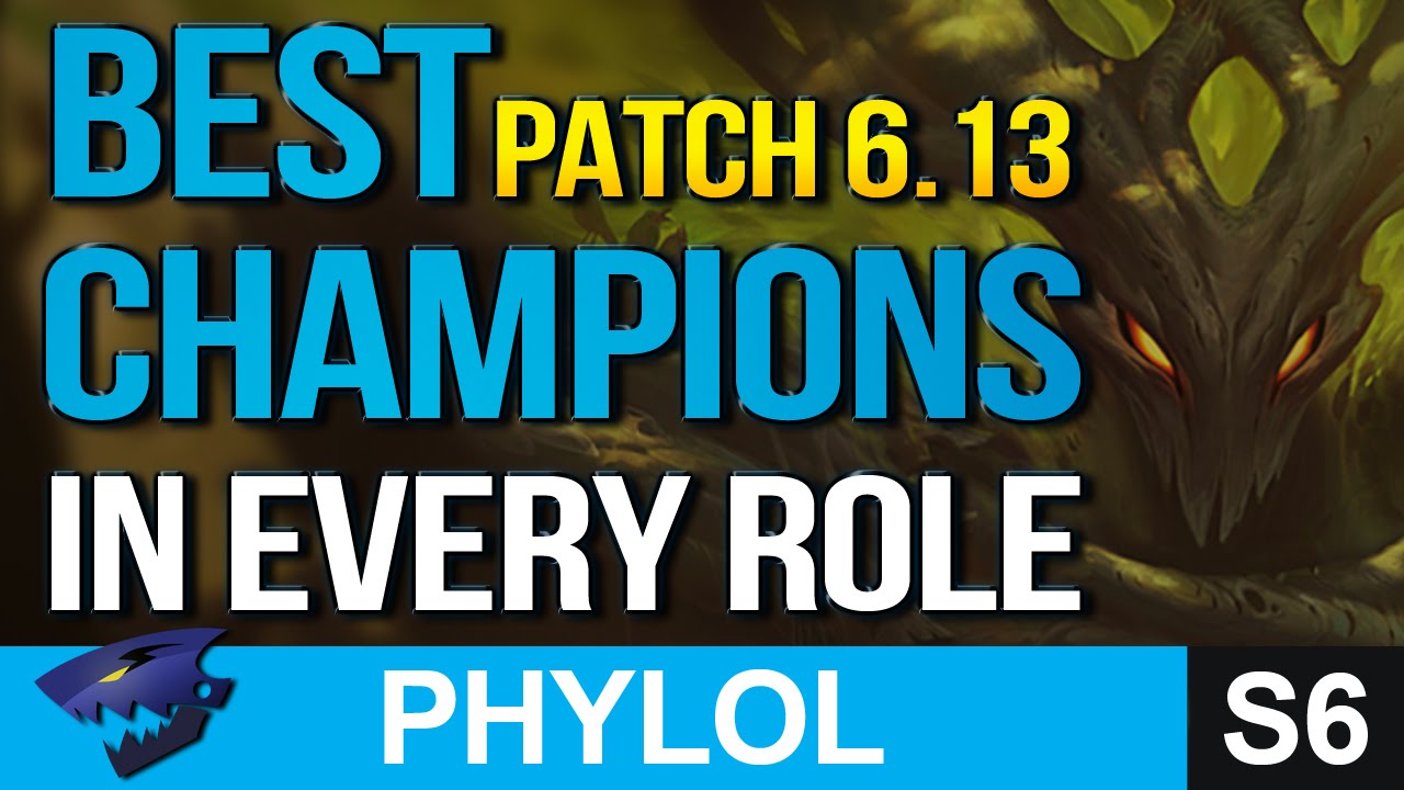 BEST OP CHAMPIONS in every role PATCH 6.13 - Builds & Masteries etc (League of Legends)