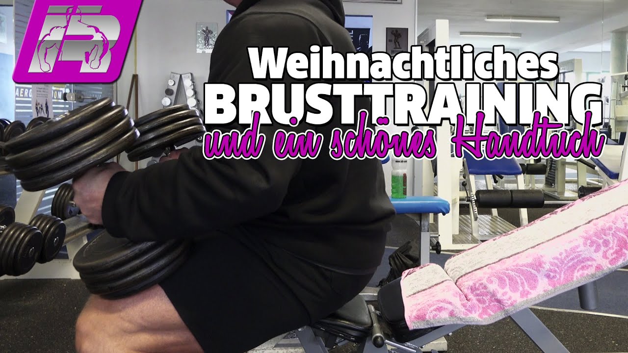 Weihnachtliches Brusttraining... und Kinderschokolade für mich?