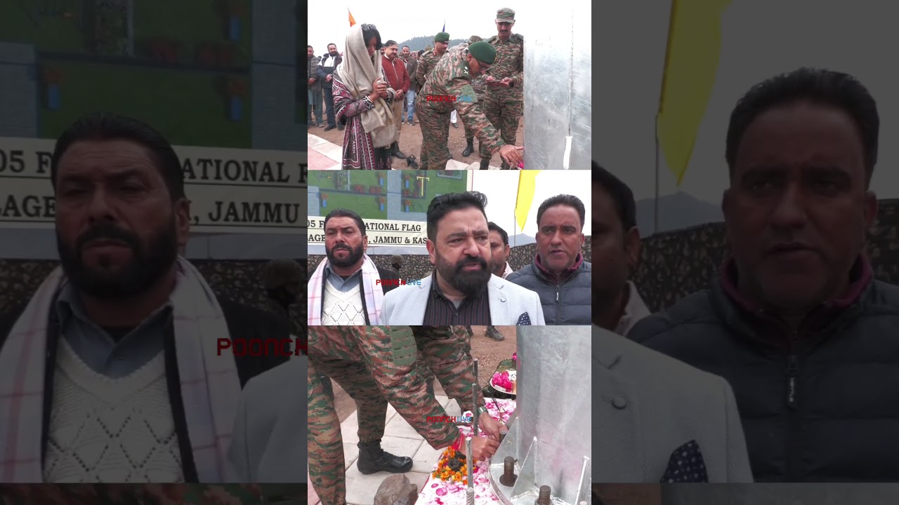 Indian Army Initiates 105 Ft National Flag Project at Banwat View Point