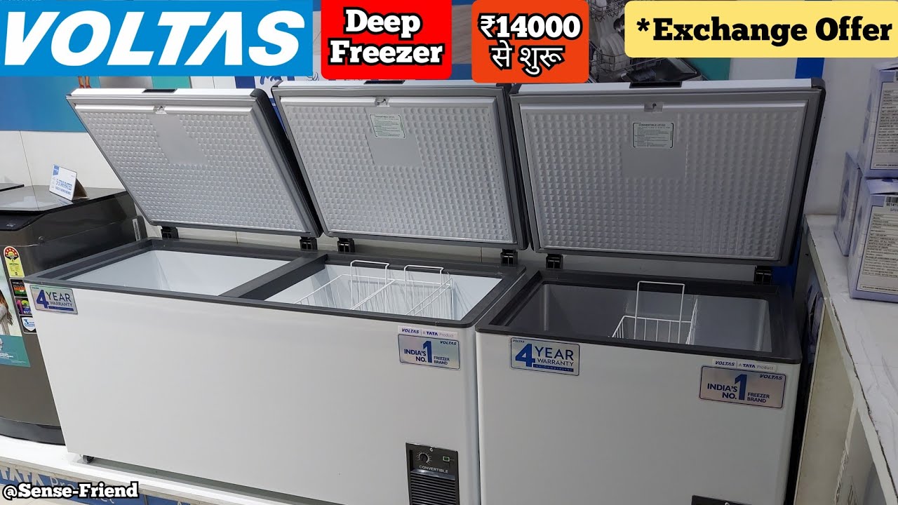 VOLTAS Commercial Deep Freezer Full Details | Exchange Offer is available