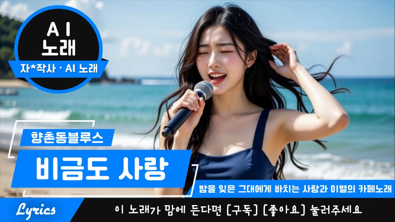 AI 노래 / 비금도 사랑 (영상) / AI 가수 #향이 / 작사 조용한 / 작곡 #suno AI / 저작권 - #향촌동블루스 / #ai노래 #ai가수 #ai노래만들기