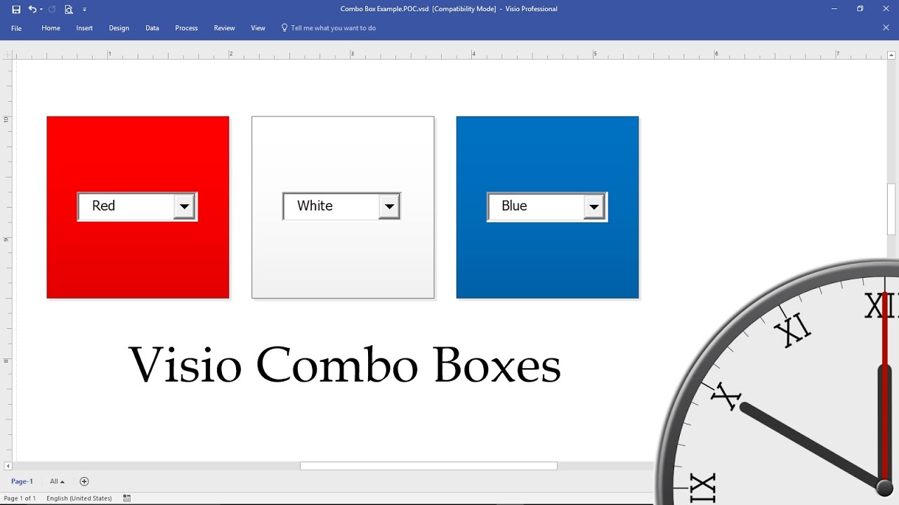 Visio Combo Boxes