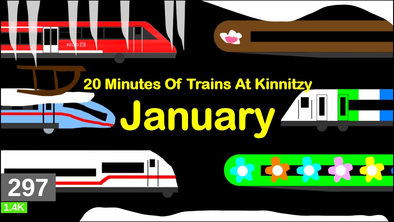20 Minutes Of Trains At Kinnitzy! (January)