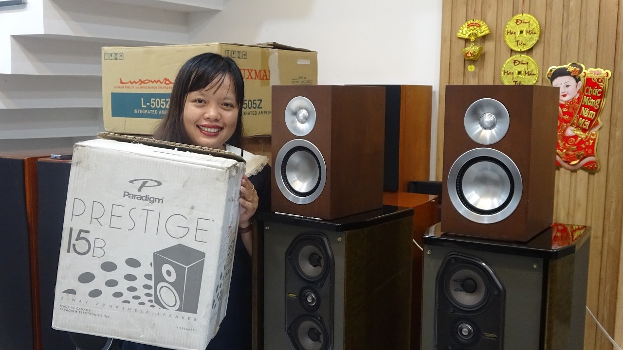 đập hộp loa hi end gần 2000usd giờ bán chỉ hơn 17tr Paradigm prestige 15b