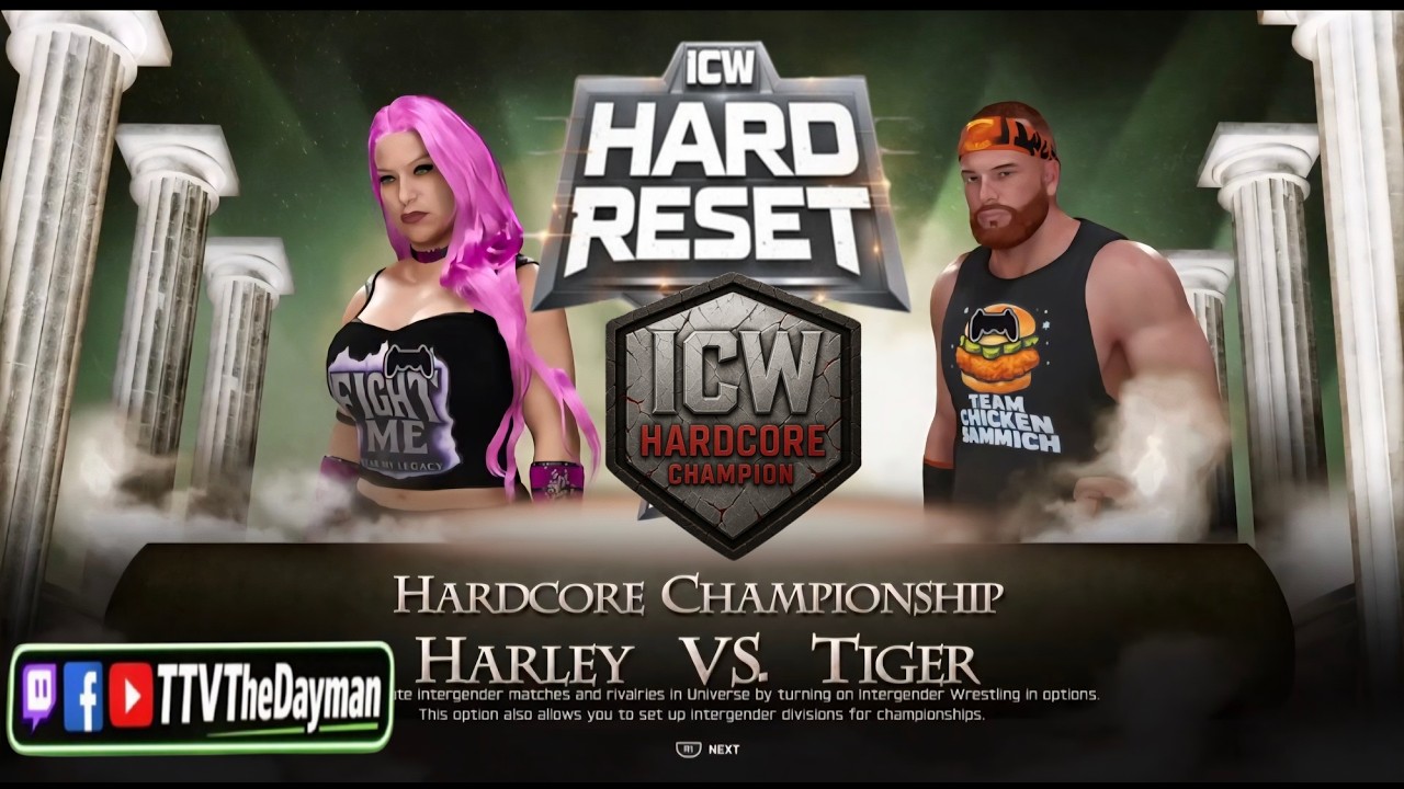 Harley VS Tiger Hardcore Title ar Hard Reset