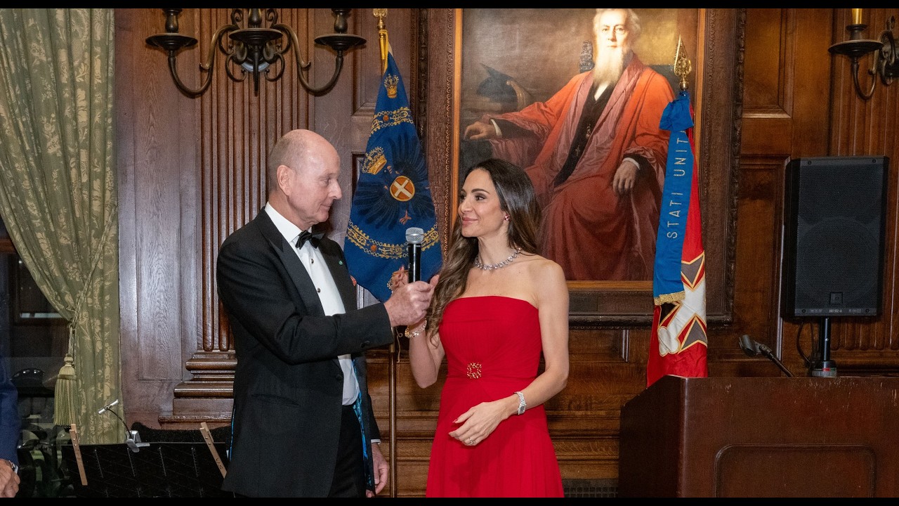 Honorees Francesca and Robert Agostinelli Speak at the Royal Savoy Ball 2025, NYC