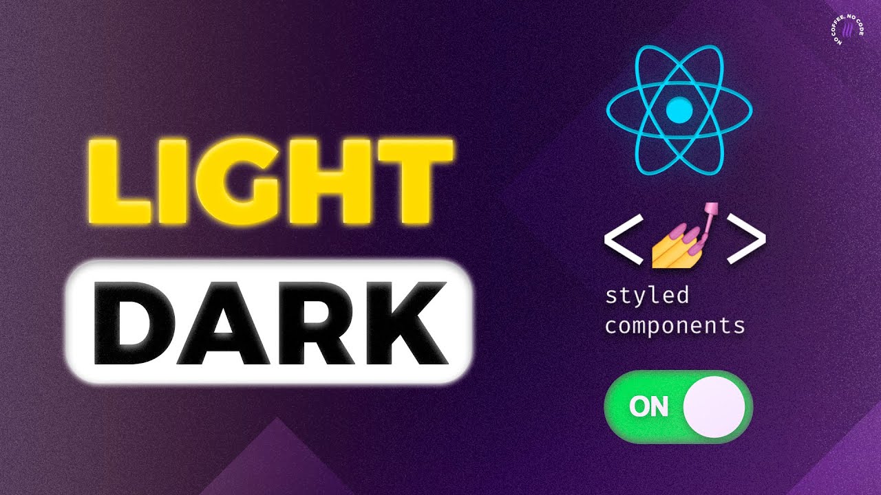 React Native Light / Dark Mode Toggle com Styled Components Theme, TypeScript e Async Storage