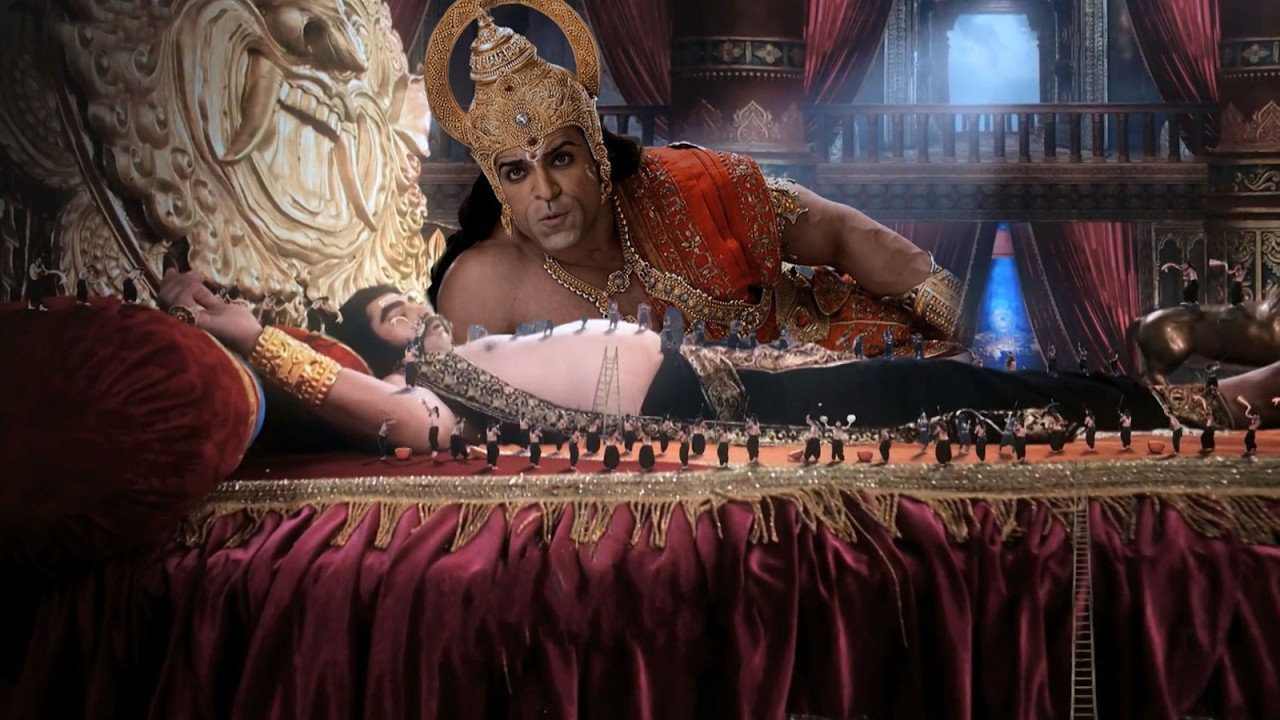 कुम्भकर्ण के साथ लेट कर हनुमान जी ने मचाया शोर | महावीर बजरंगबली || भाग 437- 442