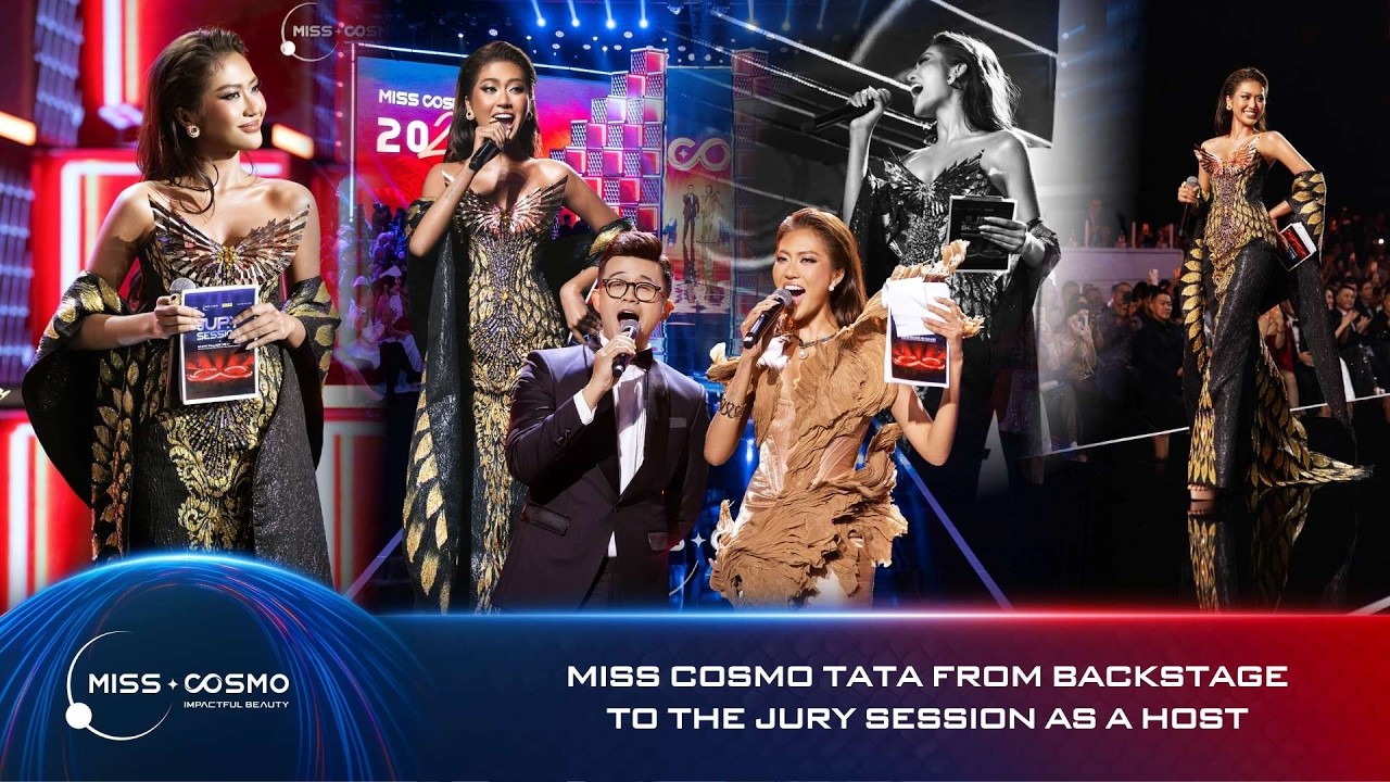 From backstage to the Jury Session stage - Miss Cosmo 2024 Tata leads the night as Host.