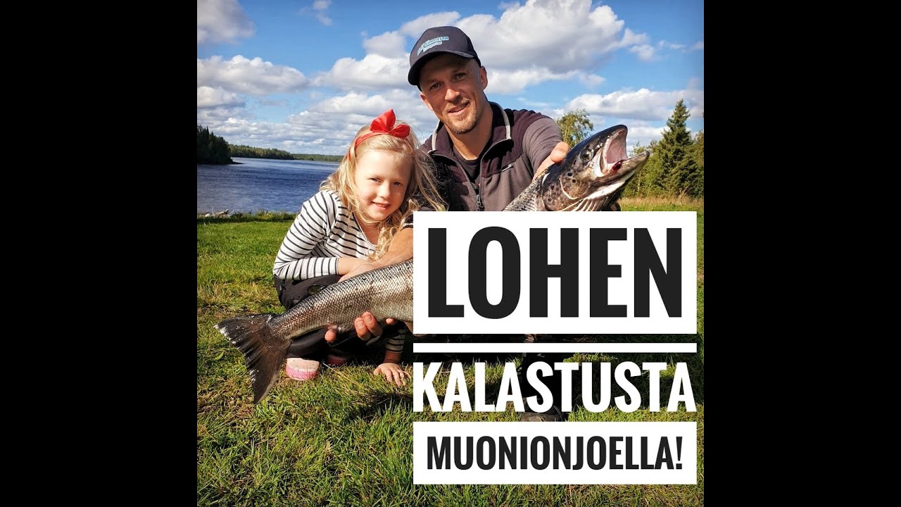 Lohenkalastus-Lohensoutua Muonionjoella