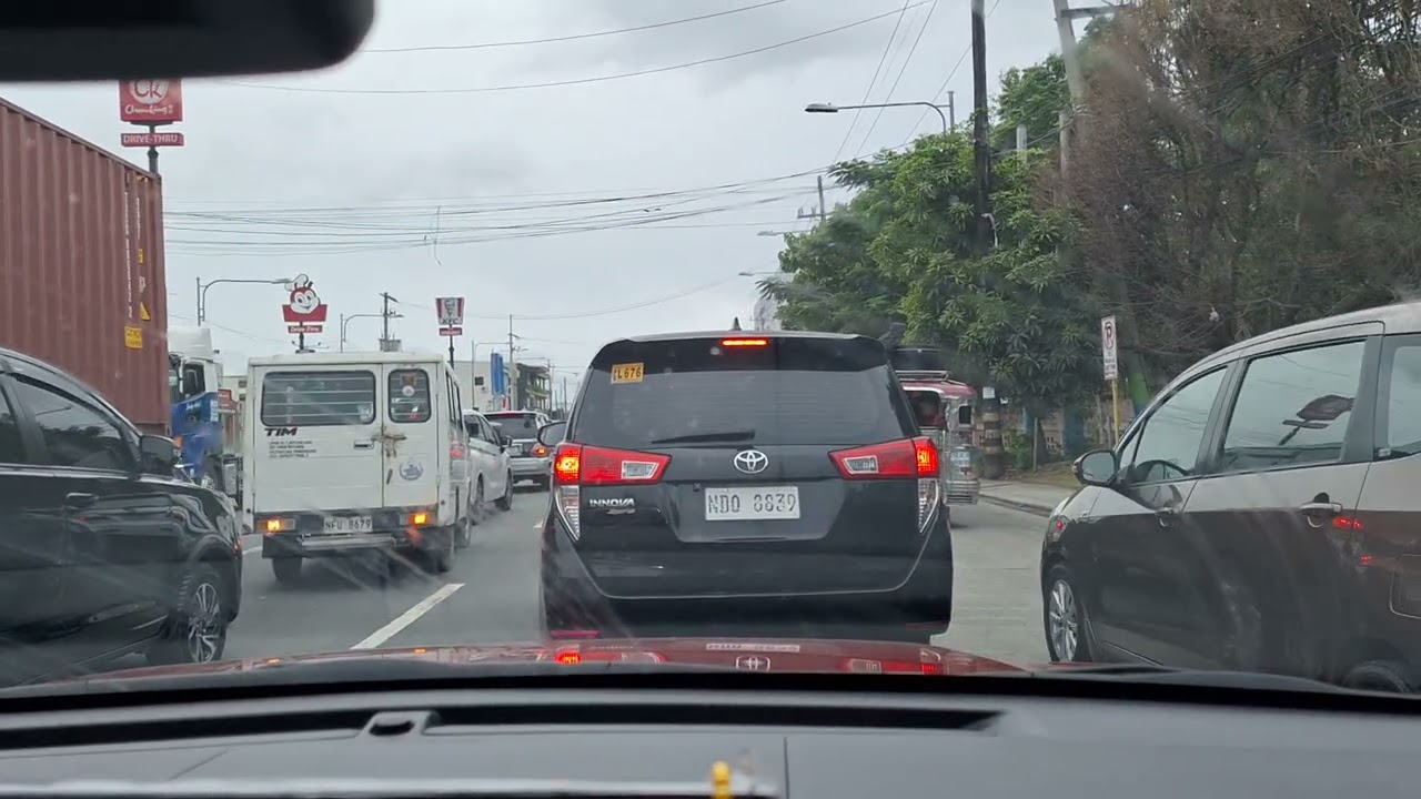 Street view, philippines #commute #travel #trafficjam #driving #roadtrip 