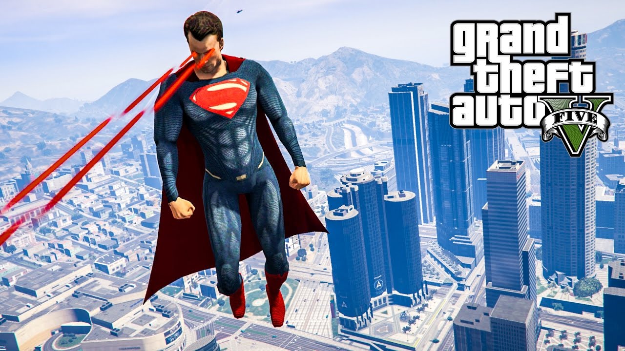 PojzPlaza - เรียกข้าว่าซุปเปอร์แมน GTAV (Superman mod)