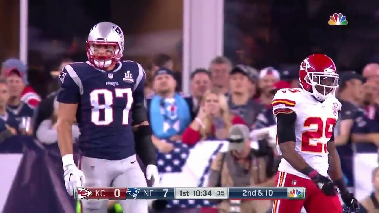 Rob Gronkowski vs Eric Berry (2017) | TE vs S Highlights
