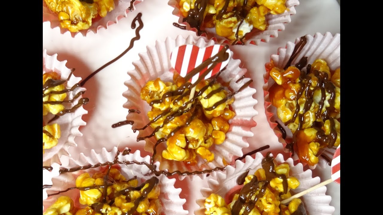 KARAMELLISERADE POPCORN - tre varianter - Baka med Malin