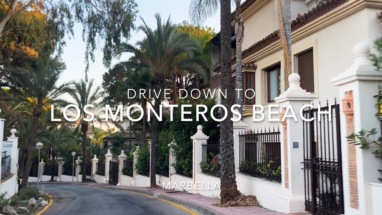 Drive Down to Los Monteros Beach, Costa del Sol [4K]