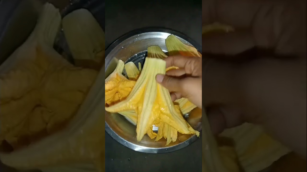 কুমড়ো ফুলের চপ।। kumro fuler chop #chop