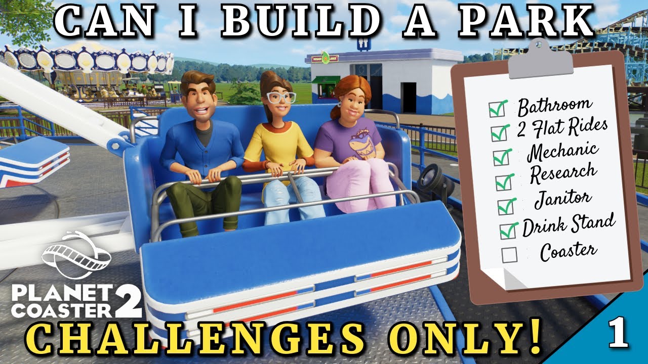 Can I Build a Park by Only Completing Challenges? | Planet Coaster 2