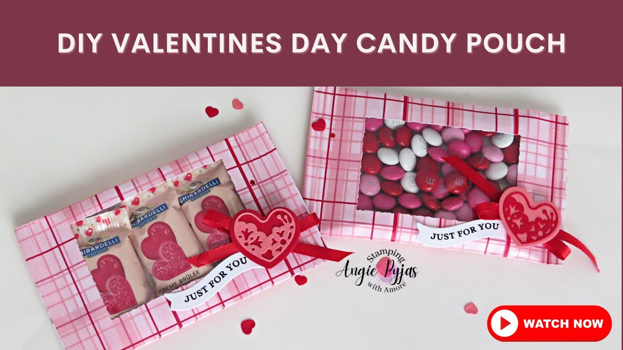 Quick And Easy Diy Valentine's Day Candy Pouch - Let's Get Crafty!