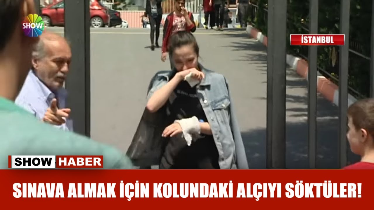 Sınava almak için kolundaki alçıyı söktürdüler!