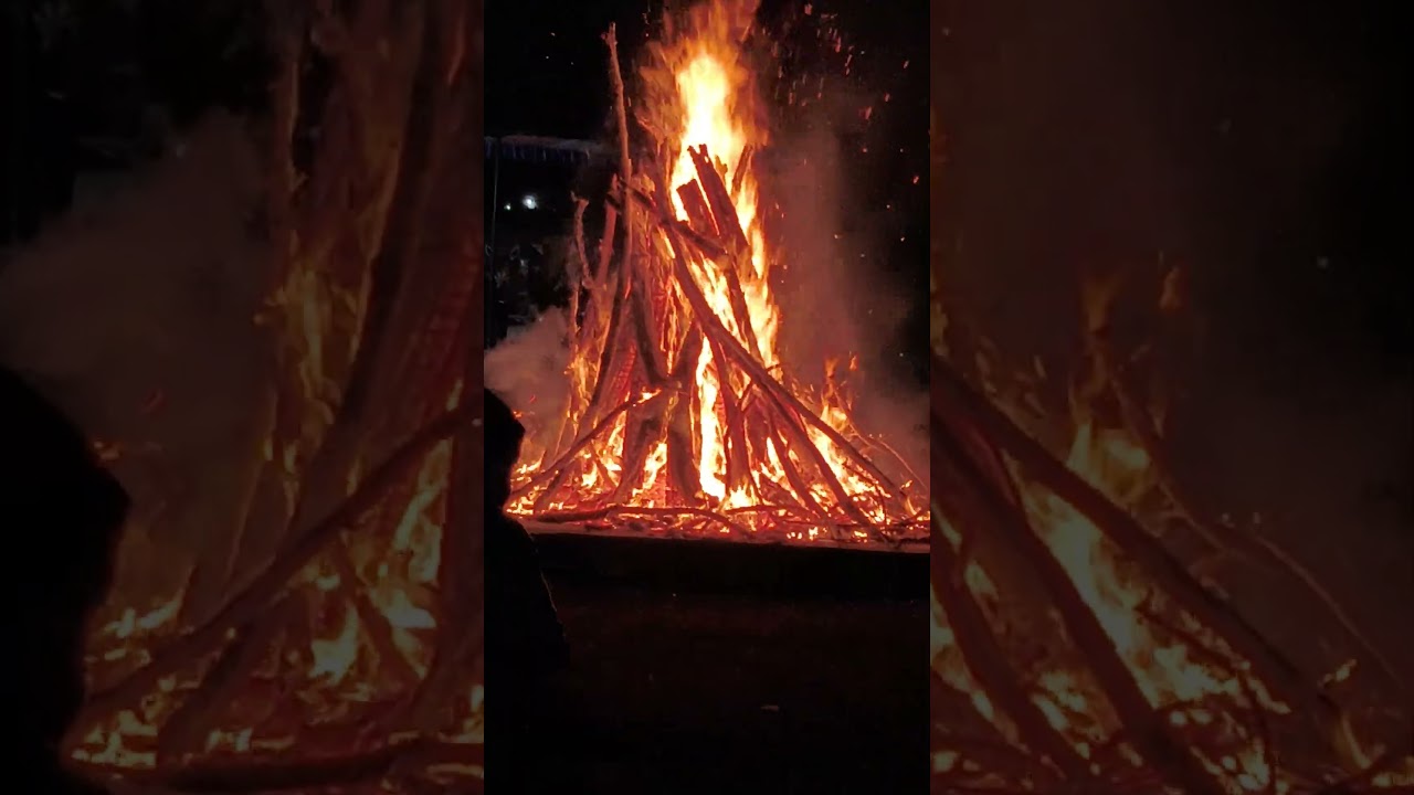 lohri celebration in camp 