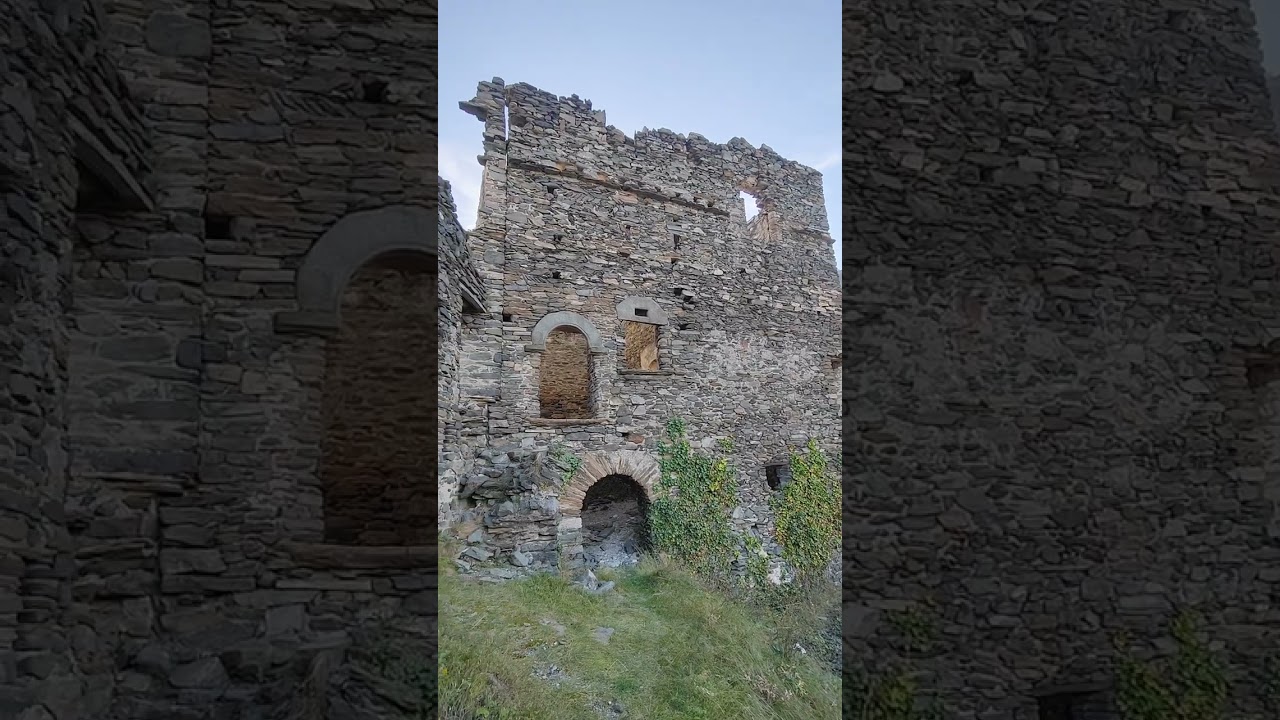 castello di Saint-Germain di Montjovet dove venne imprigionata la strega Caterina de Chynal