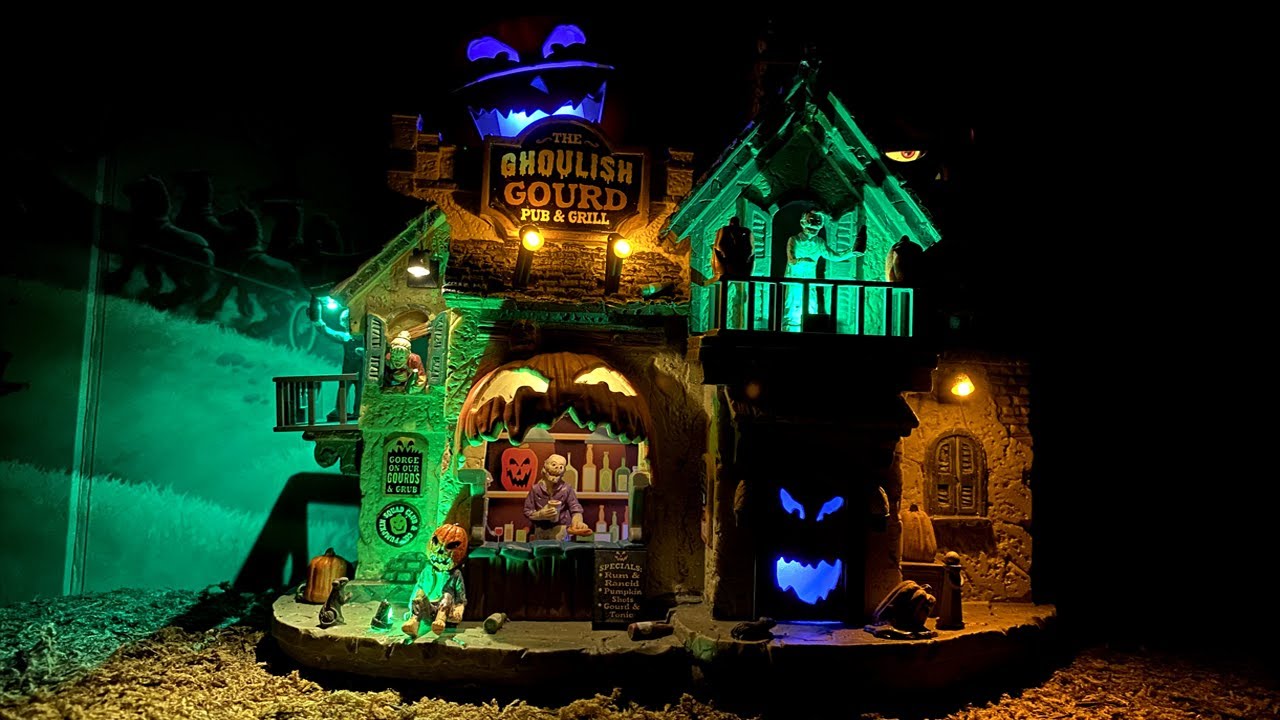 Ghoulish Gourd Pub & Grill - Lemax Spooky Town NEW for 2020
