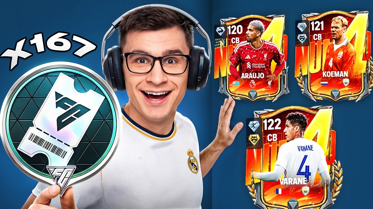 СТРИМ: 167 ВАУЧЕРОВ ДРАФТА РАДИ НОВЫХ КАРТОЧЕК FC MOBILE