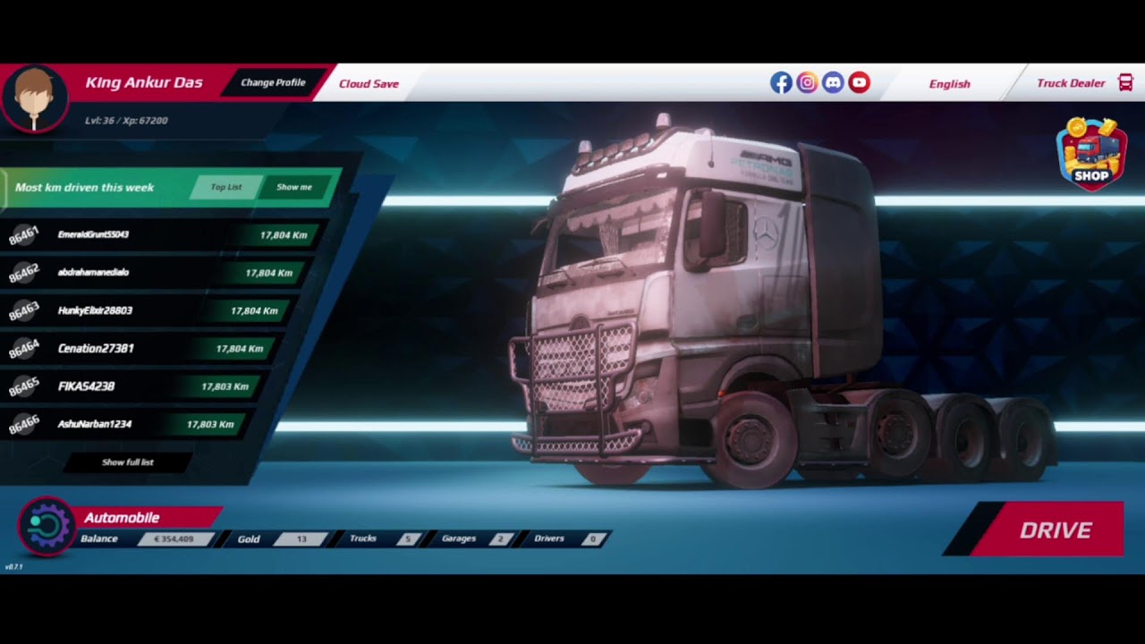 live streaming Truckers of Europe 3 game play video.