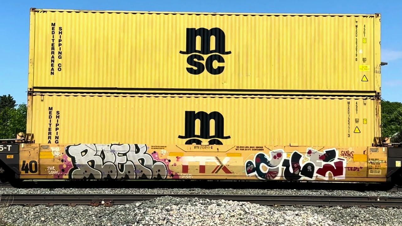 Freight Train GRAFFITI Benching #52