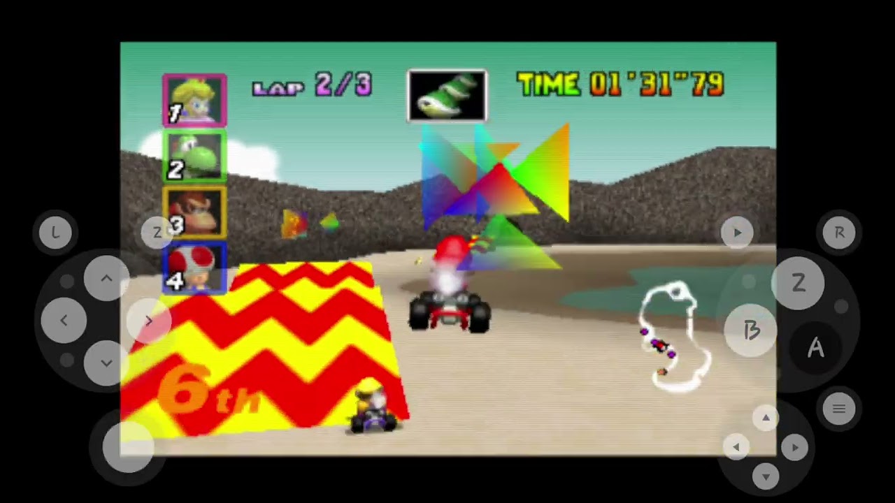 JOGANDO MARIO KART 64