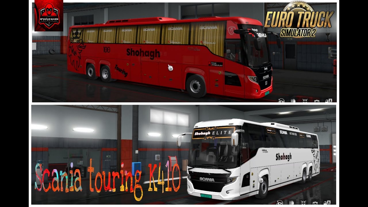 Scania touring k410 ets2 1.36 BD bus mod (review + link) |Euro Truck Simulator 2|
