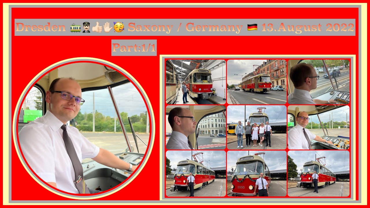 Schöne Fahrt durch Dresden mit Eric, der Tatra-Straßenbahn 2000 und Geburtstagsgästen / Teil:1/1