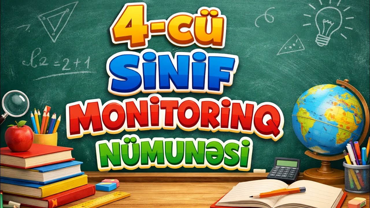 4- cü sinif monitorinq nümunəsi