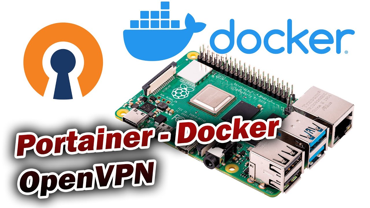 PiHole OpenVPN Docker Portainer auf dem Raspberry Pi 4  [Deutsch] 4K
