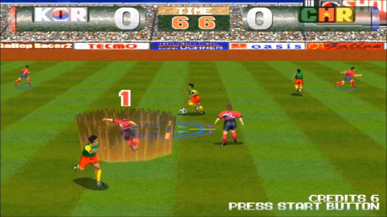 테크모 월드컵 98 각 나라별 모든 기술 Tecmo world cup 98 all skill gameplay