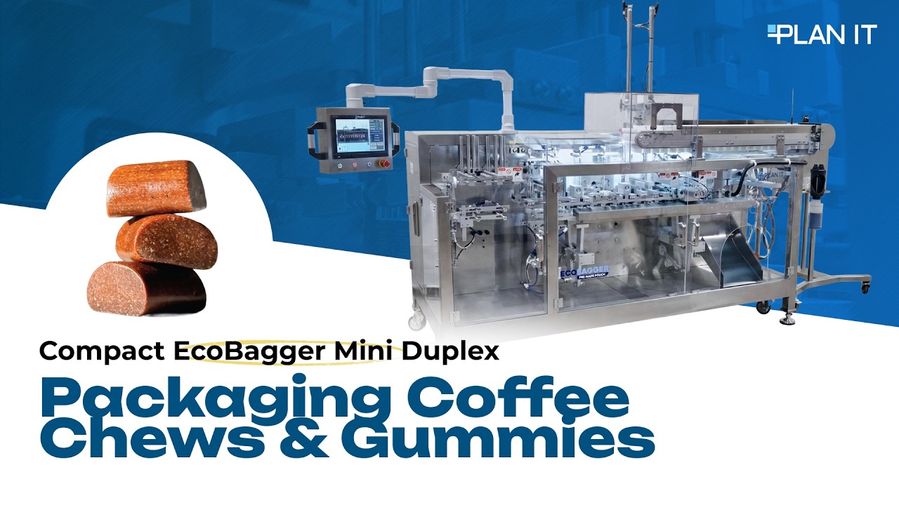 EcoBagger Mini Duplex Compact Premade Pouch Machine for Coffee Chews & Gummies | PLAN IT