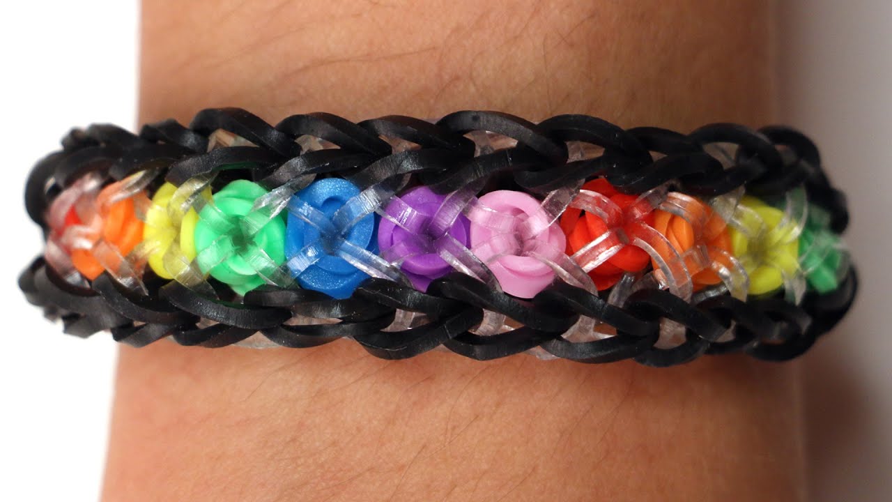 Rainbow Loom Nederlands - Confetti Criss Cross || Loom bands, rainbow loom, tutorial, how to