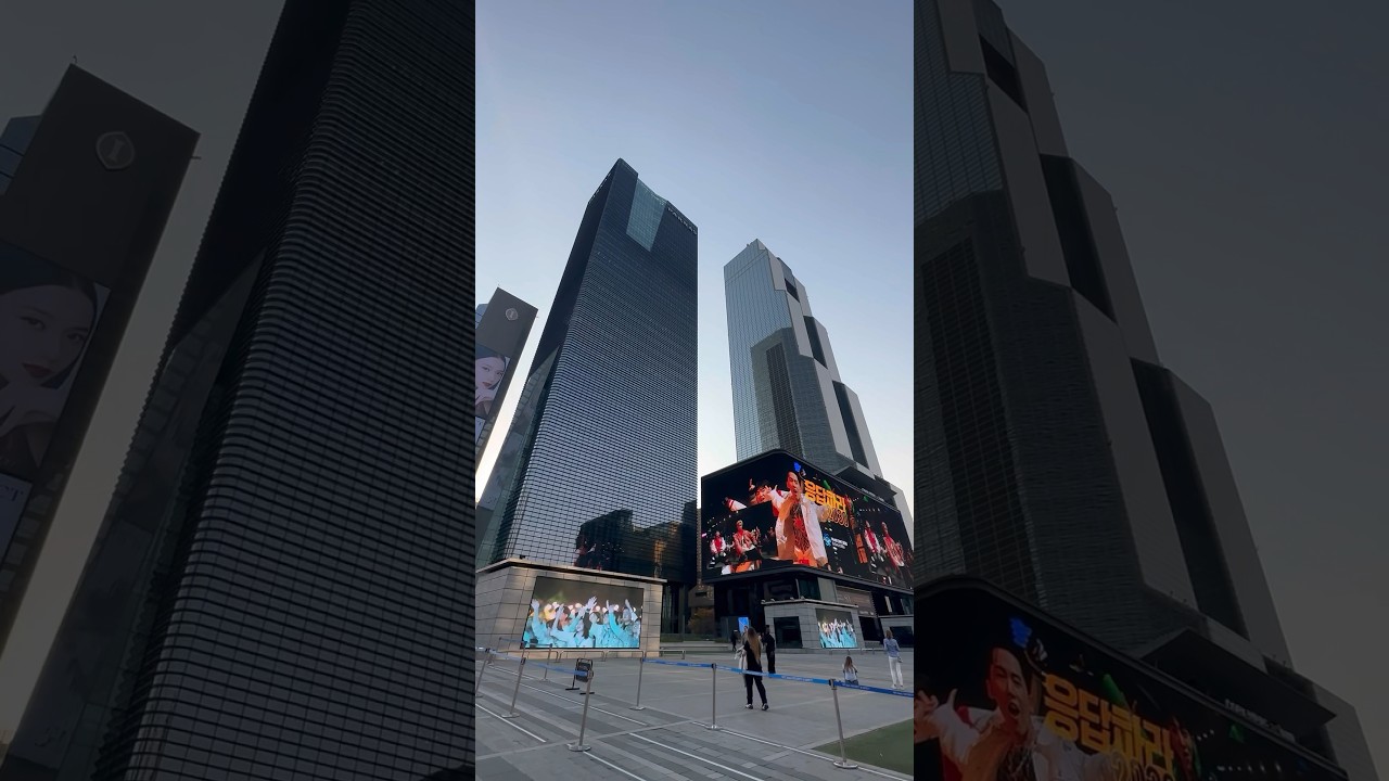 Seoul Korea 🇰🇷 Beautiful city life in Gangnam #seoul #southkorea #gangnam