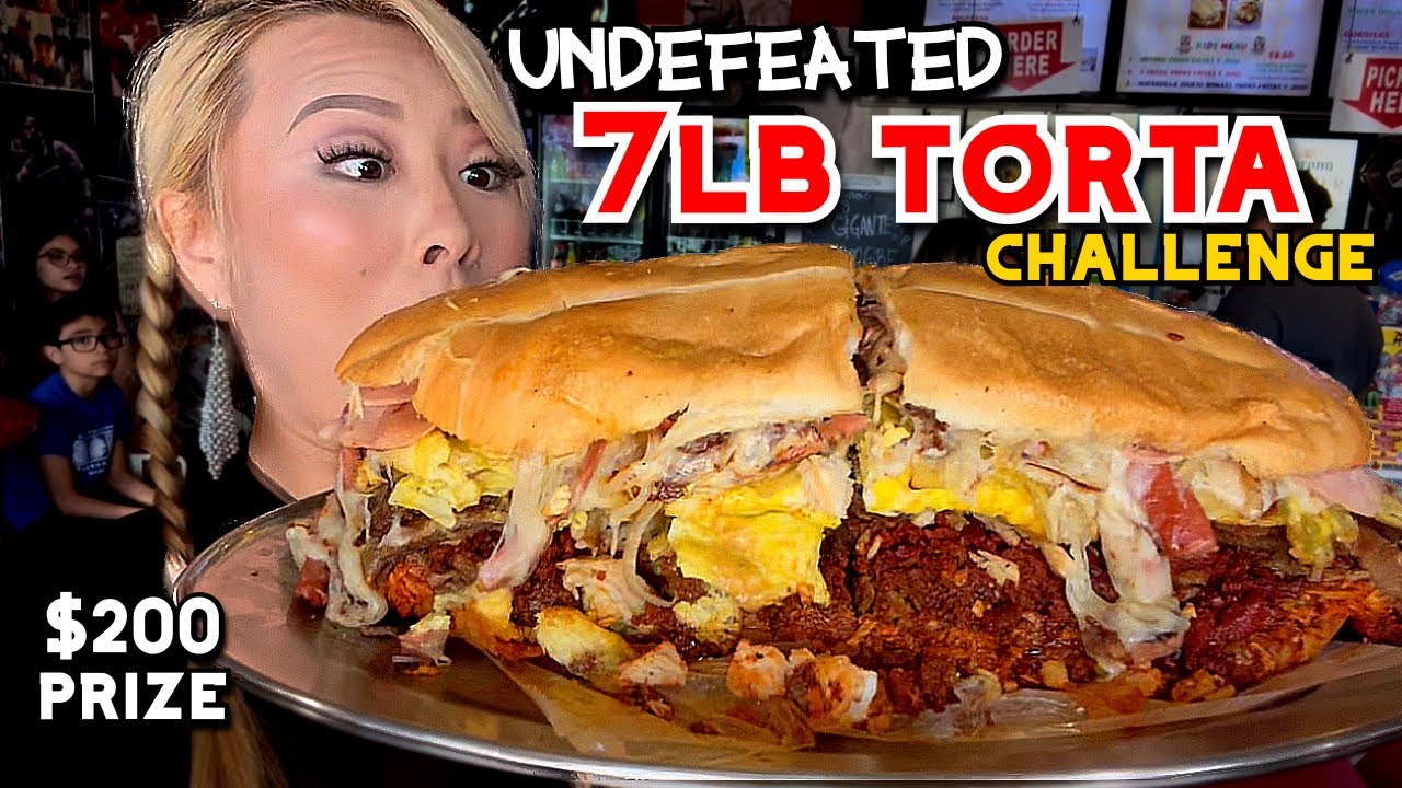 UNDEFEATED 7LB TORTA CHALLENGE - $200 PRIZE IN HOUSTON, TX!! #RainaisCrazy