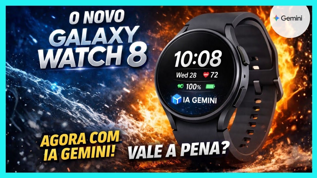 Comprei o GALAXY WATCH 8 - Valeu a pena ? - Review e primeiras impressões. A SAMSUNG acertou ?