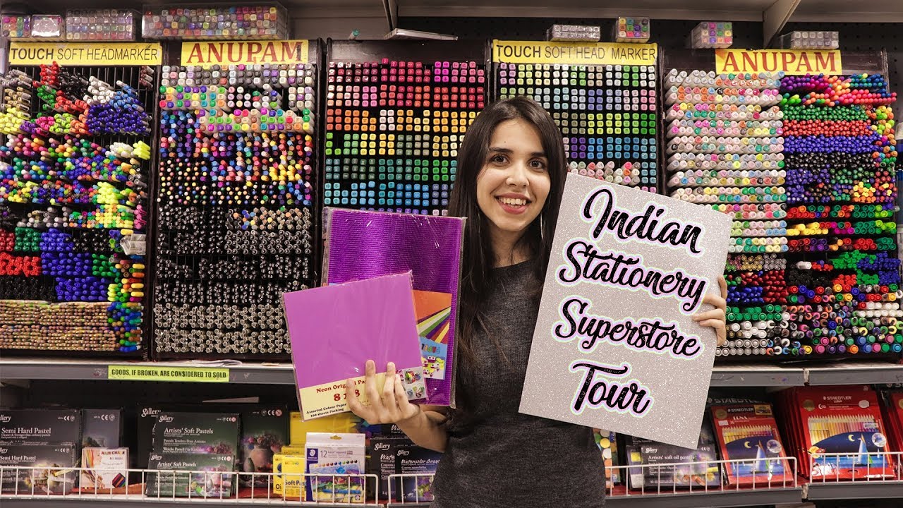 **EPIC** Indian Stationery Superstore Tour ft Anupam | #Vlogmas Day 30