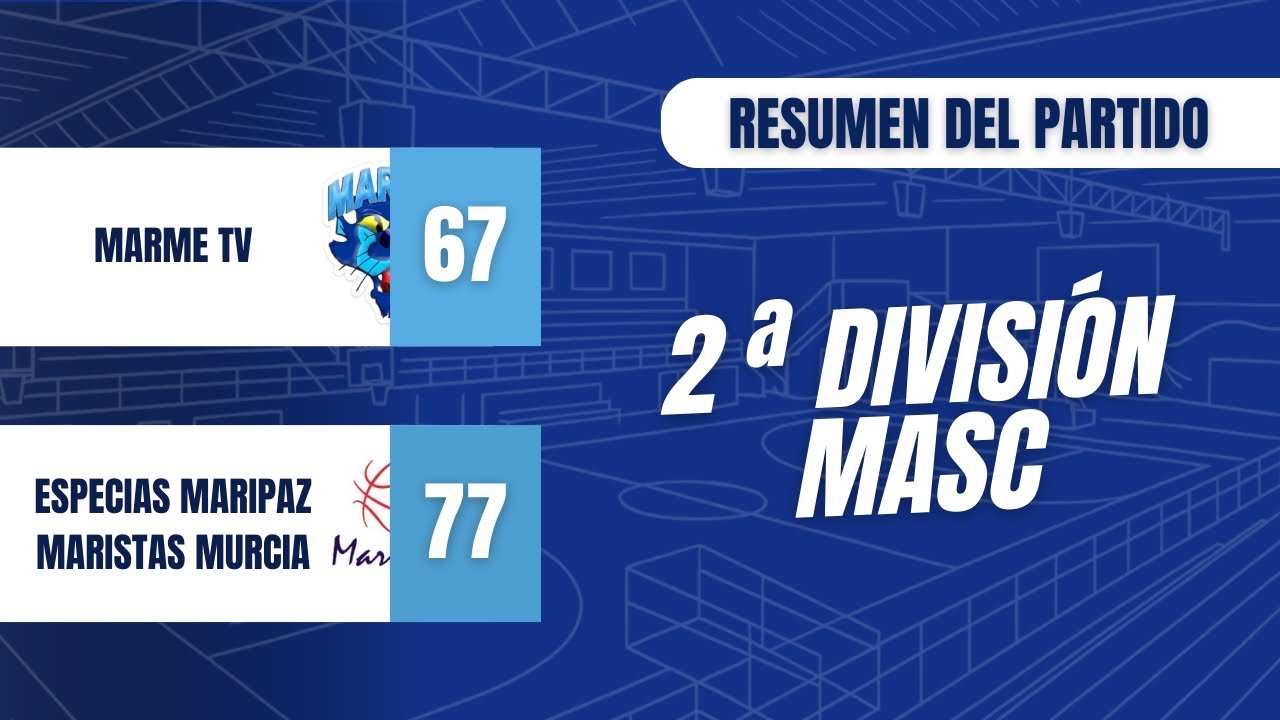 Resumen 2ª División Masc. Marme TV - Especias Maripaz Maristas Murcia
