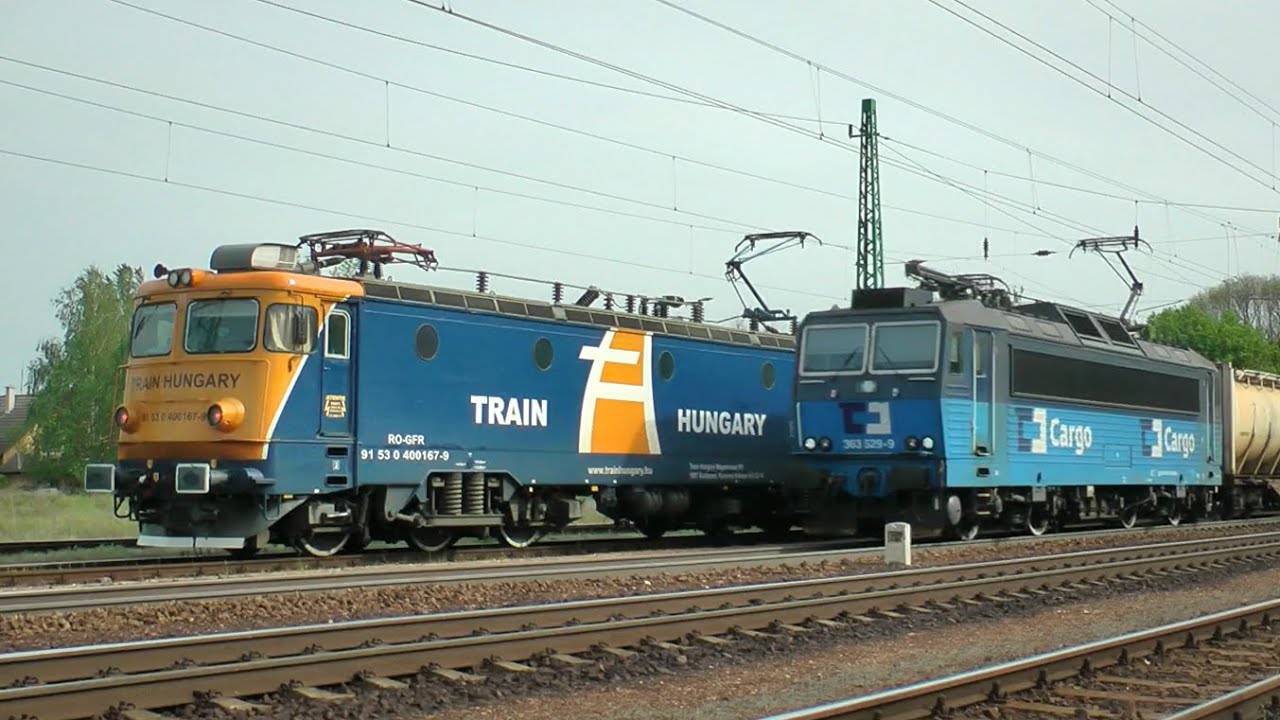Trains at Göd, Hungary on the 26th of April 2019 / Vonatok Gödön