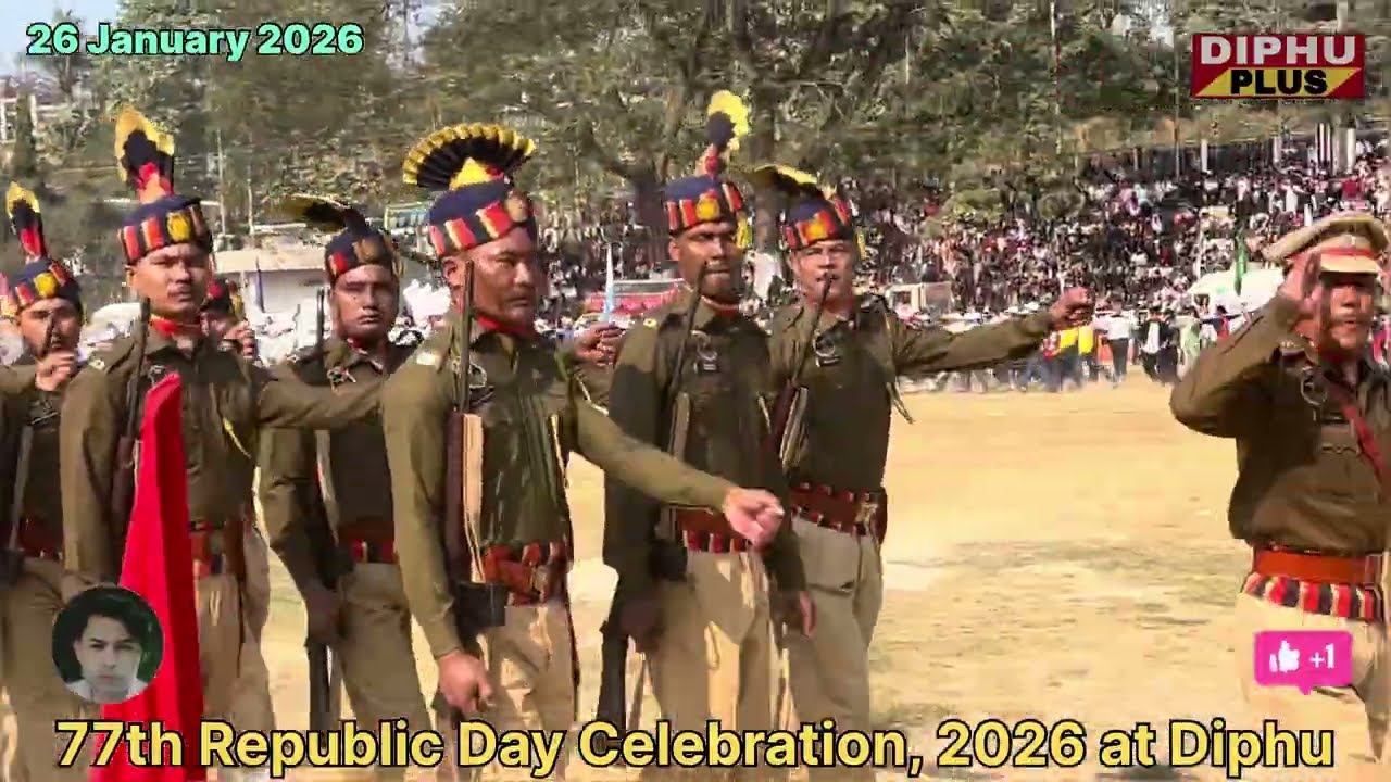 77th Republic Day Celebration 2026 at Diphu Govt Boys Playground || Karbi Anglong ।। গণতন্ত্ৰ দিৱস